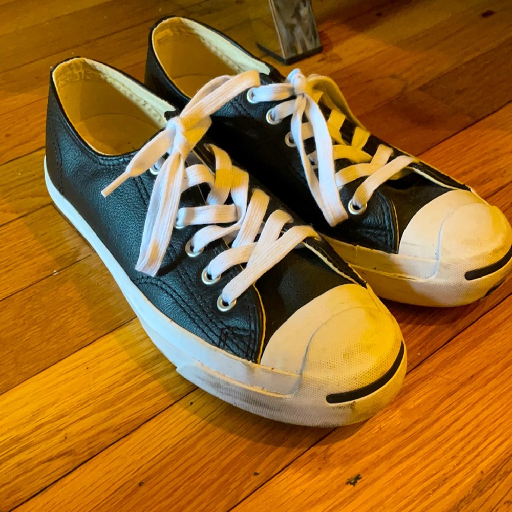 Leather converse Jack Purcell
